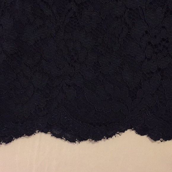 The Limited Navy Lace Pencil Skirt - Picture 4 of 7